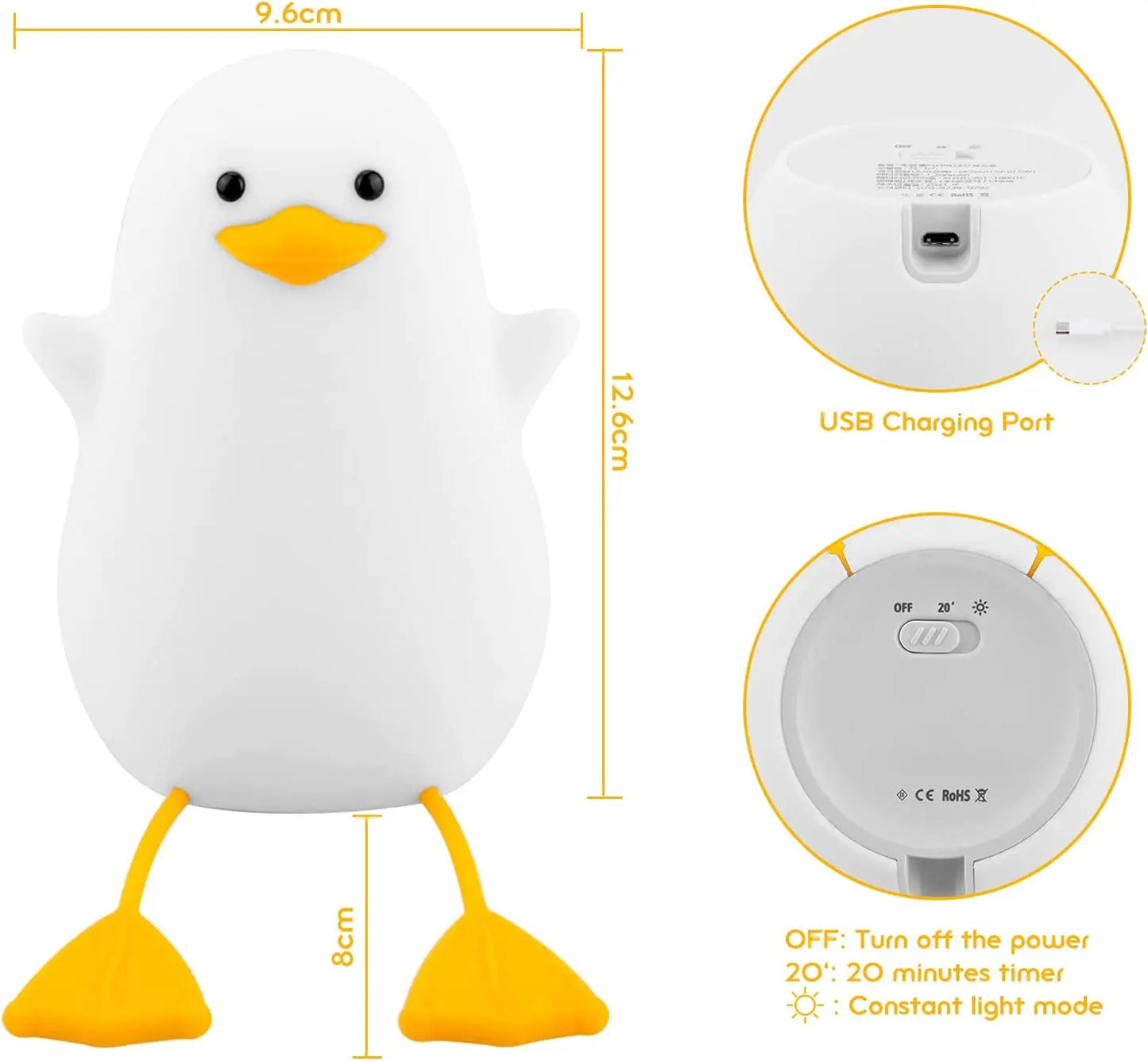 Cute Bird Companion Night Light